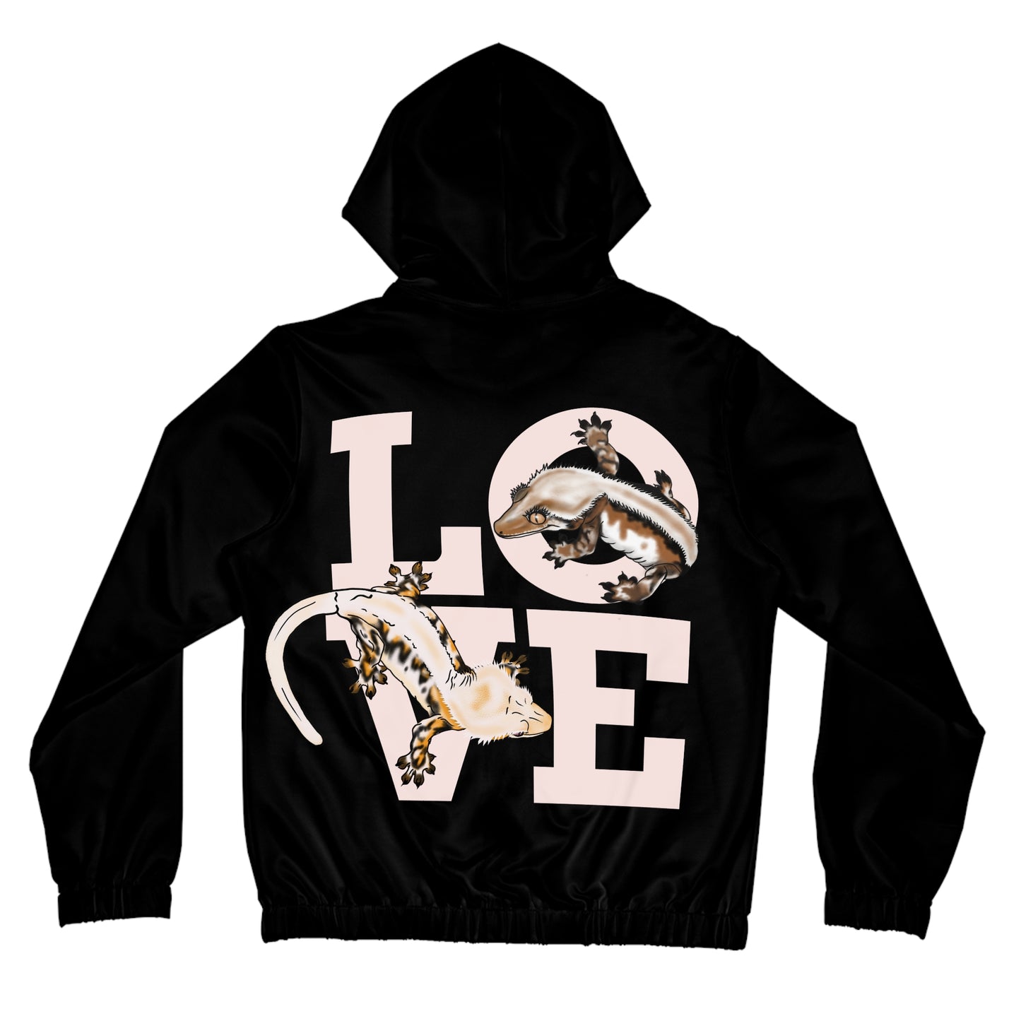 Extreme Love Crested Gecko Women’s Full-Zip Hoodie