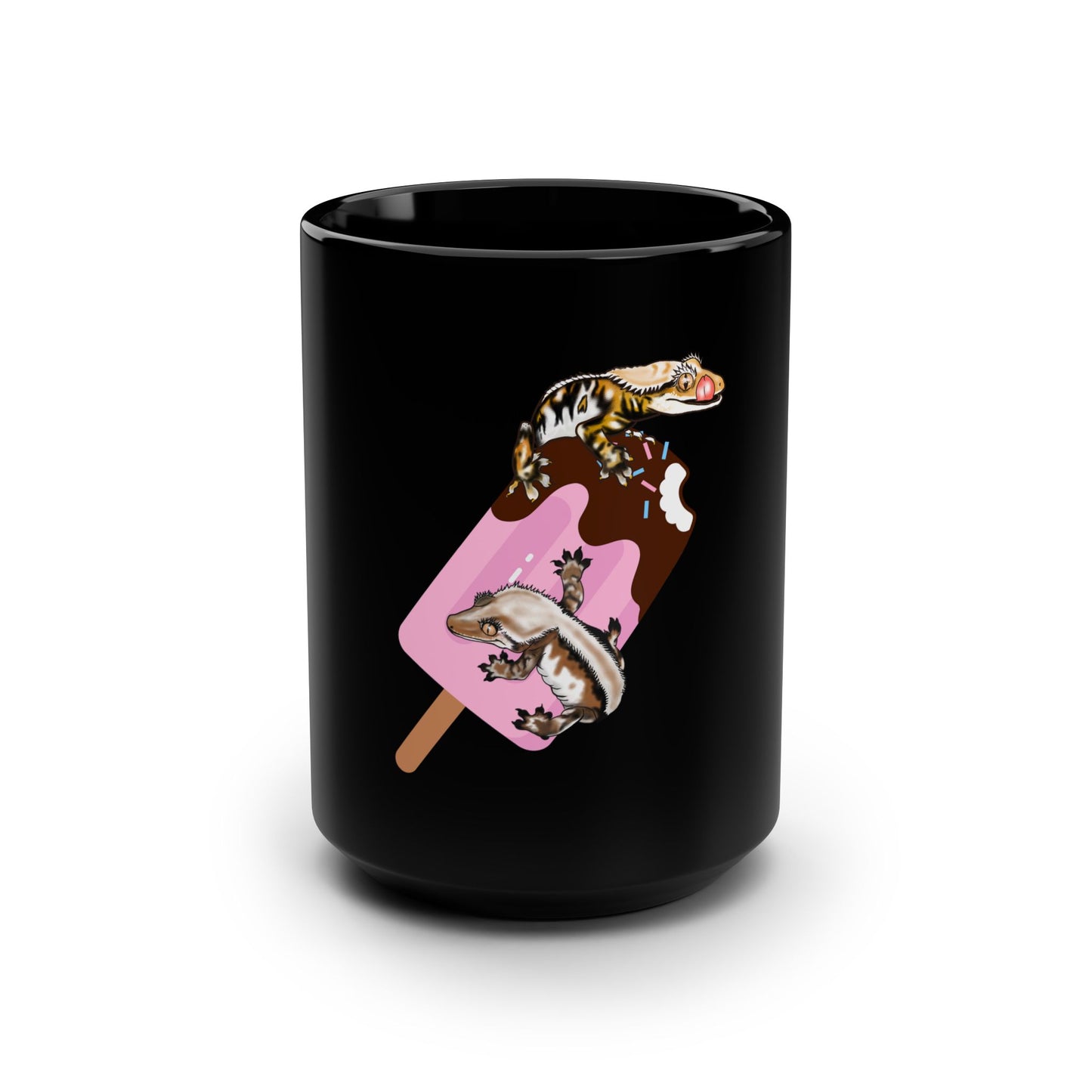Tricolor Treat Crested Gecko Mug 15oz