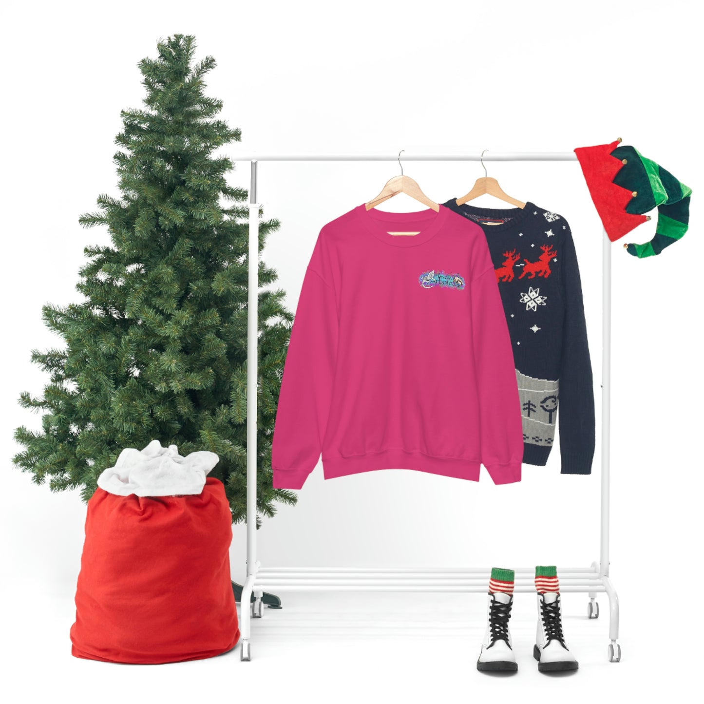 Crested Gecko Jungle Design Crewneck Sweatshirt