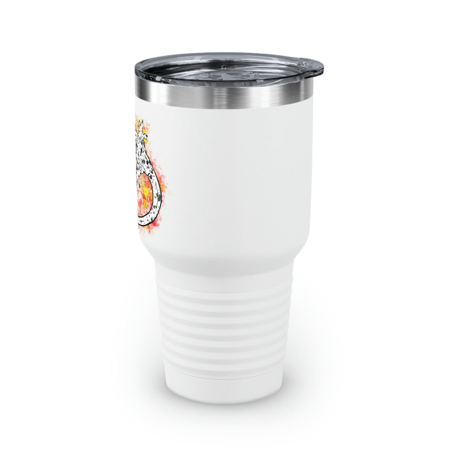 Super Dalmatian Crested Gecko Ringneck Tumbler, 30oz