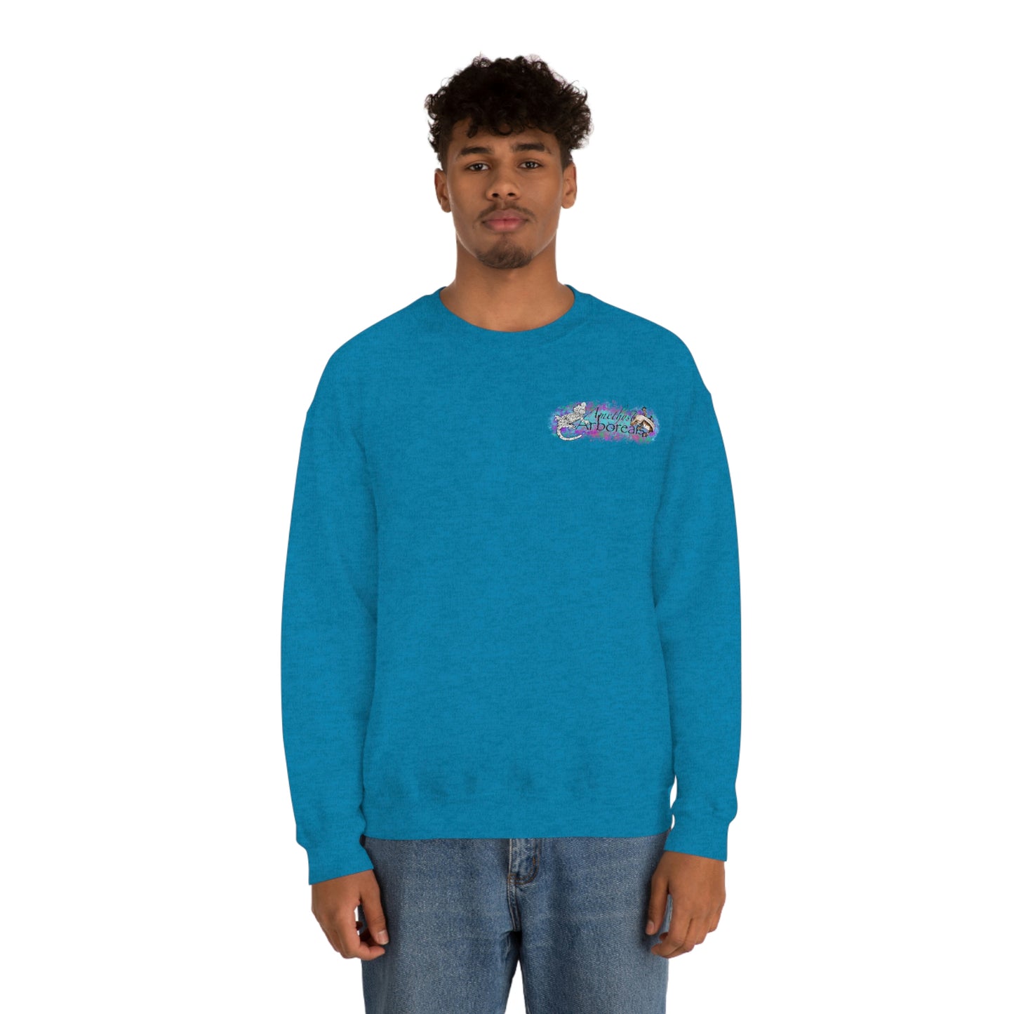 Crested Gecko Jungle Design Crewneck Sweatshirt