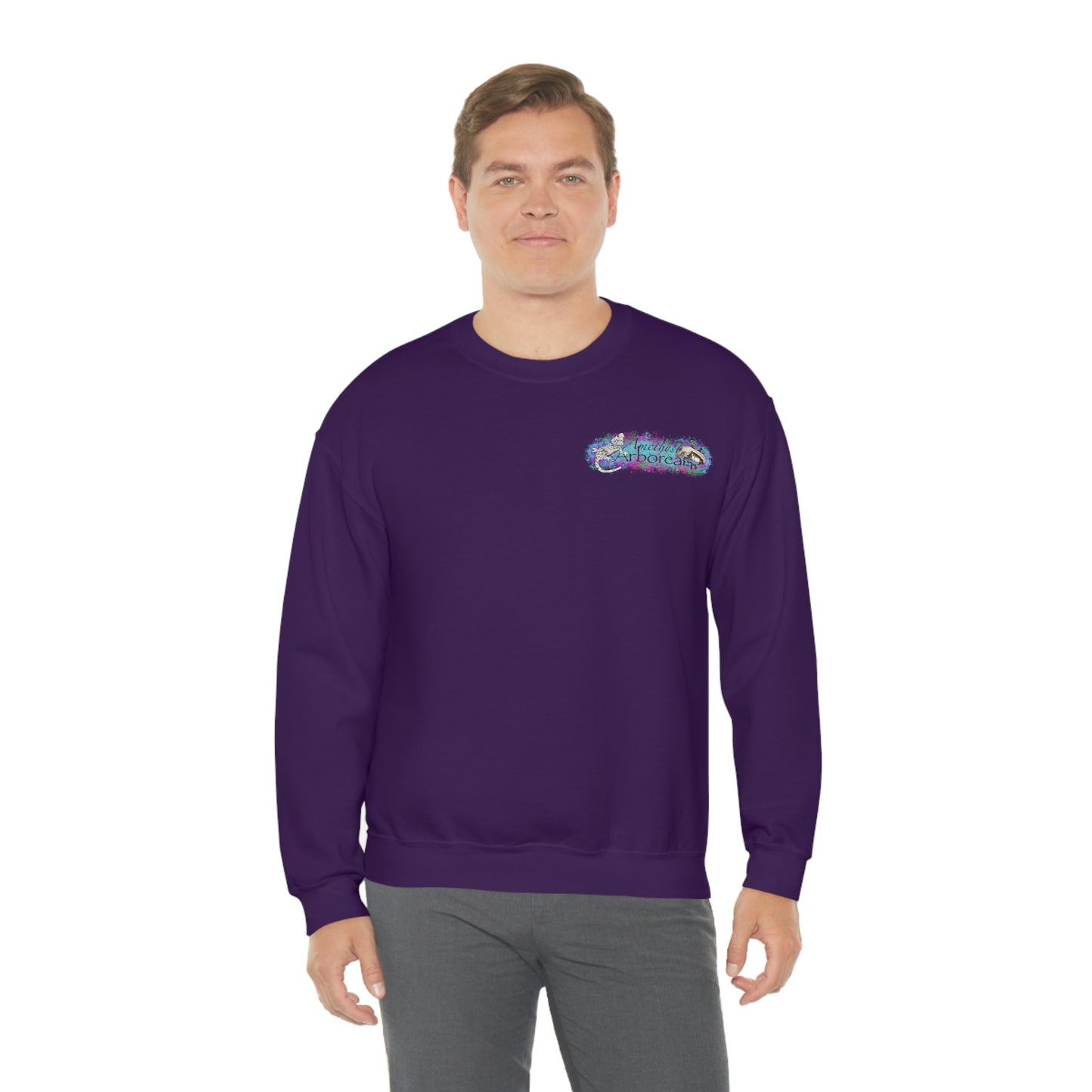 Crested Gecko Jungle Design Crewneck Sweatshirt