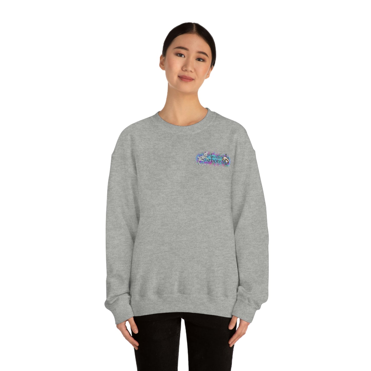 Crested Gecko Jungle Design Crewneck Sweatshirt