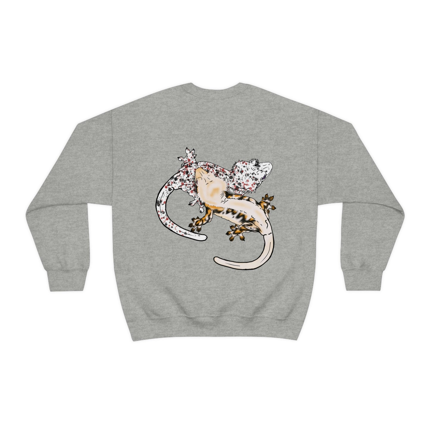 Crested Gecko Jungle Design Crewneck Sweatshirt