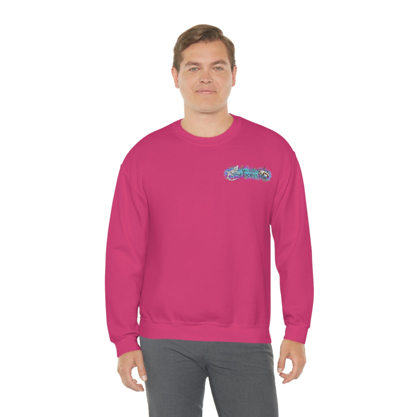 Crested Gecko Jungle Design Crewneck Sweatshirt