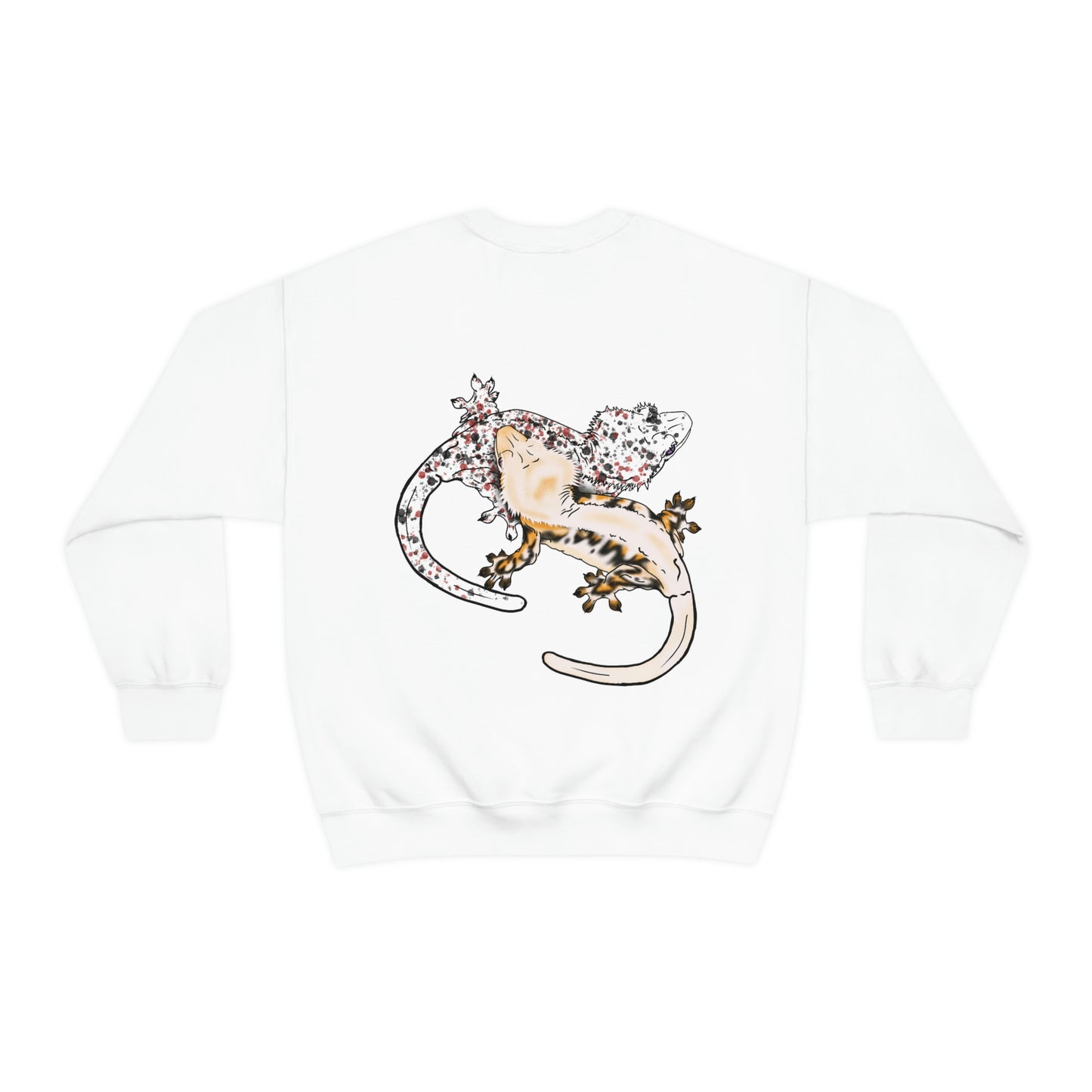Crested Gecko Jungle Design Crewneck Sweatshirt