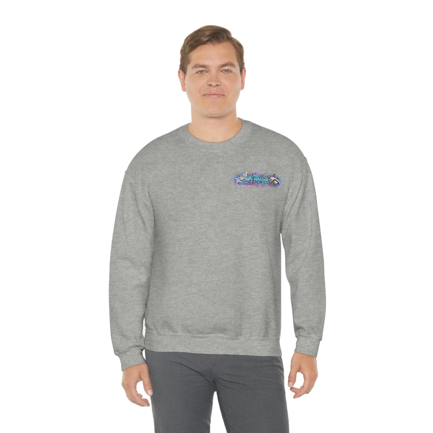 Crested Gecko Jungle Design Crewneck Sweatshirt