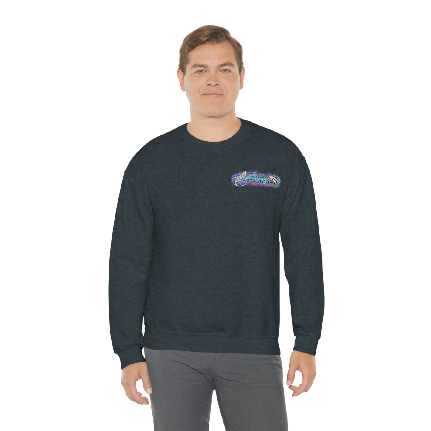 Crested Gecko Jungle Design Crewneck Sweatshirt