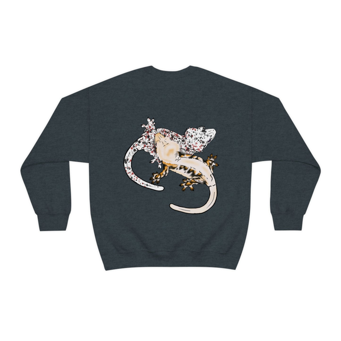 Crested Gecko Jungle Design Crewneck Sweatshirt