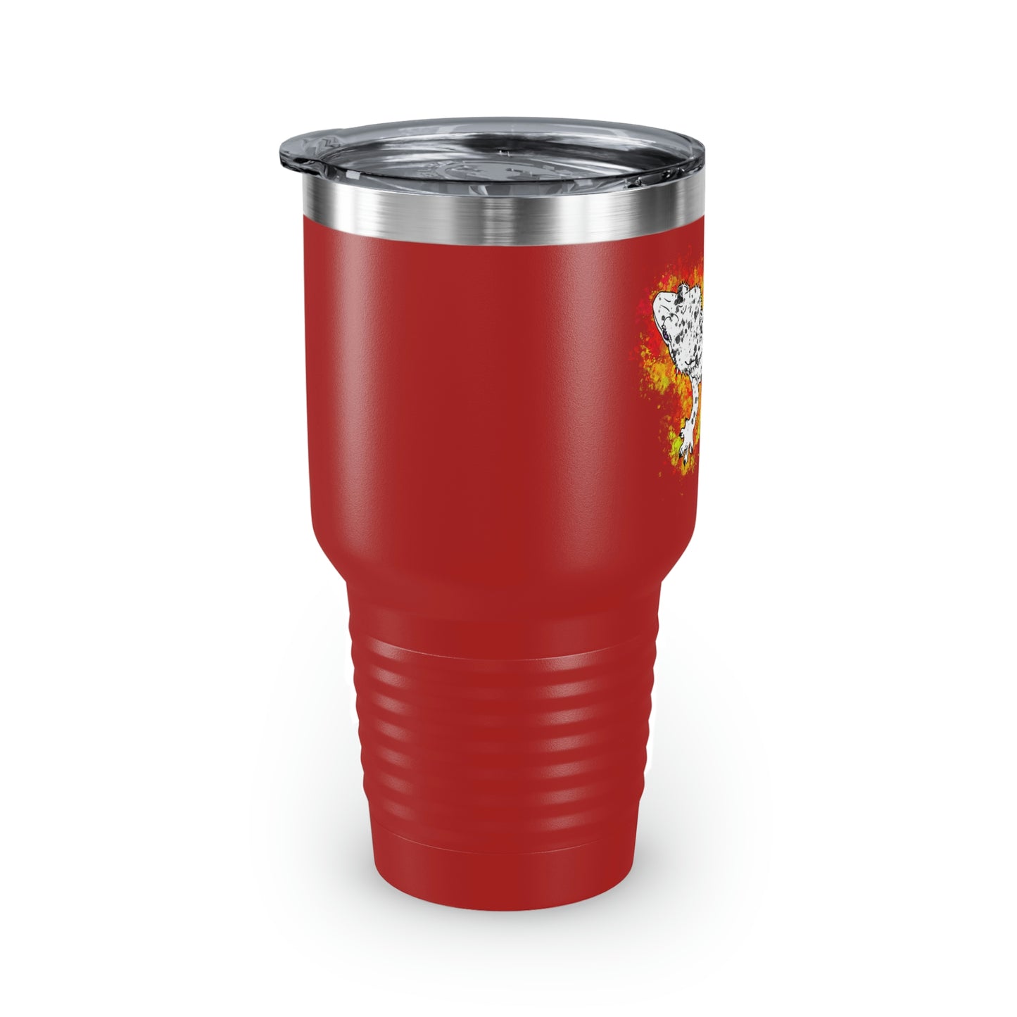Super Dalmatian Crested Gecko Ringneck Tumbler, 30oz