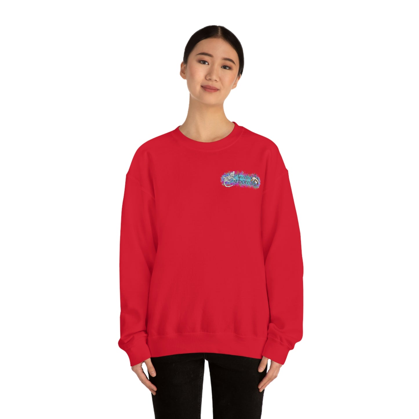 Crested Gecko Jungle Design Crewneck Sweatshirt