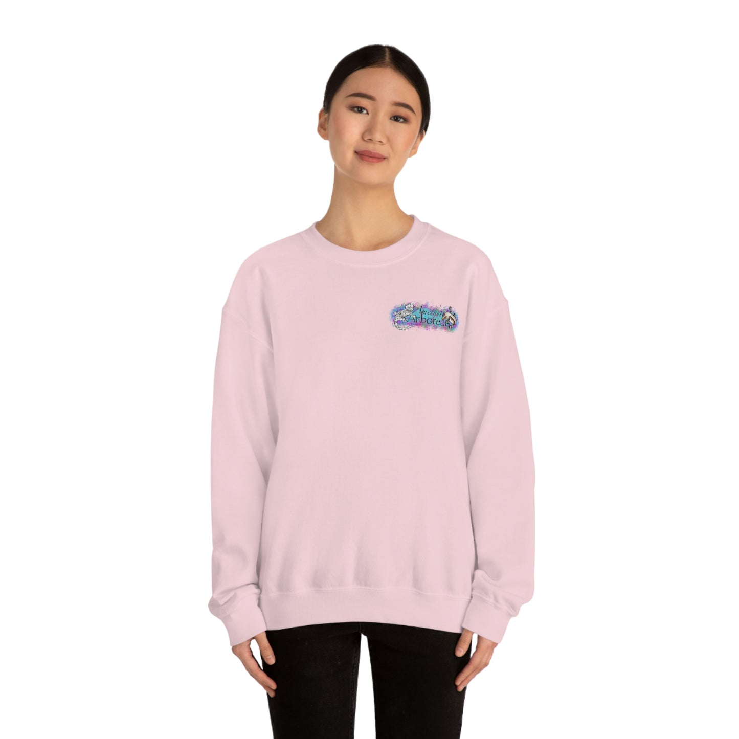 Crested Gecko Jungle Design Crewneck Sweatshirt
