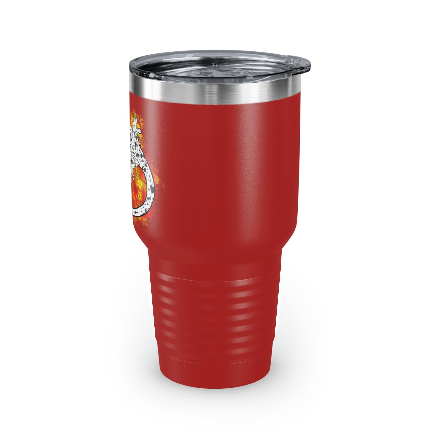 Super Dalmatian Crested Gecko Ringneck Tumbler, 30oz
