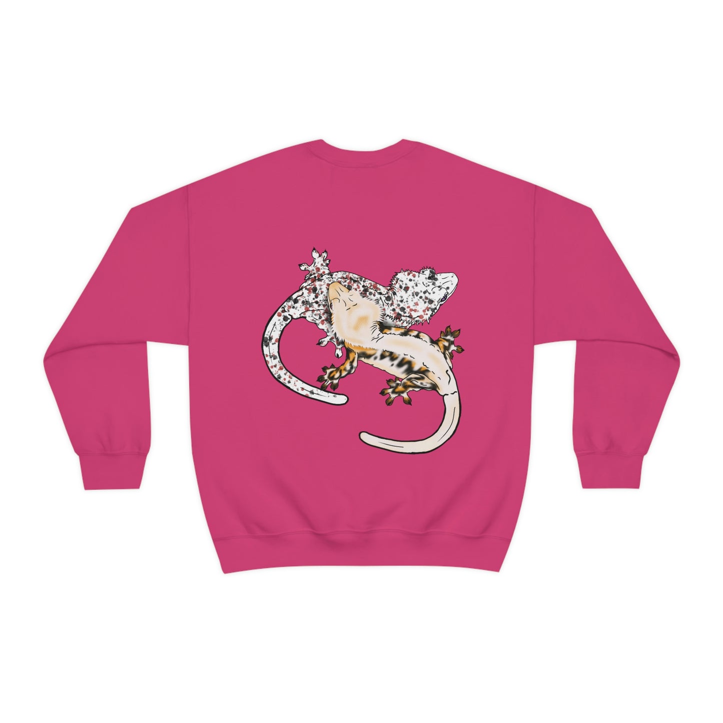 Crested Gecko Jungle Design Crewneck Sweatshirt