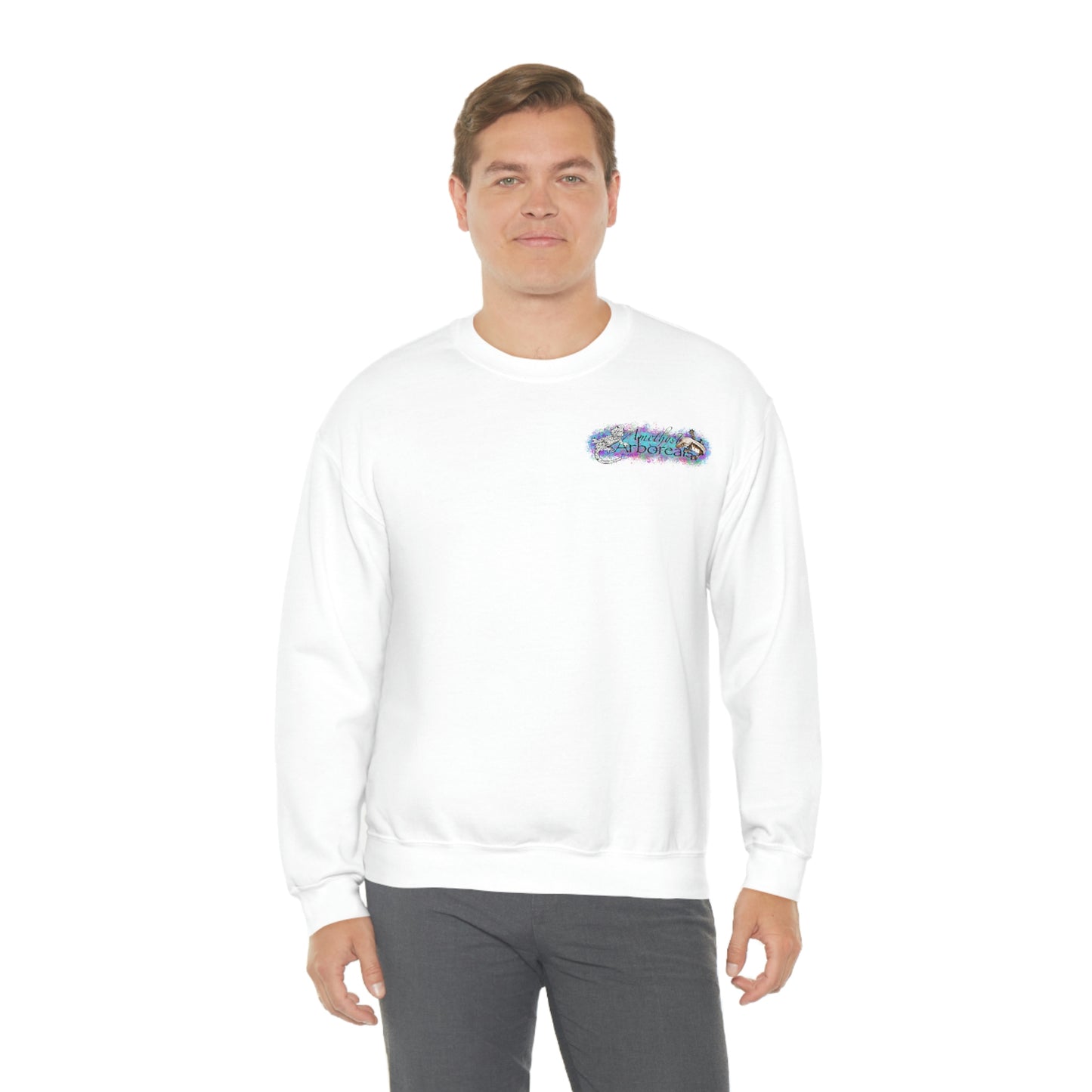 Crested Gecko Jungle Design Crewneck Sweatshirt