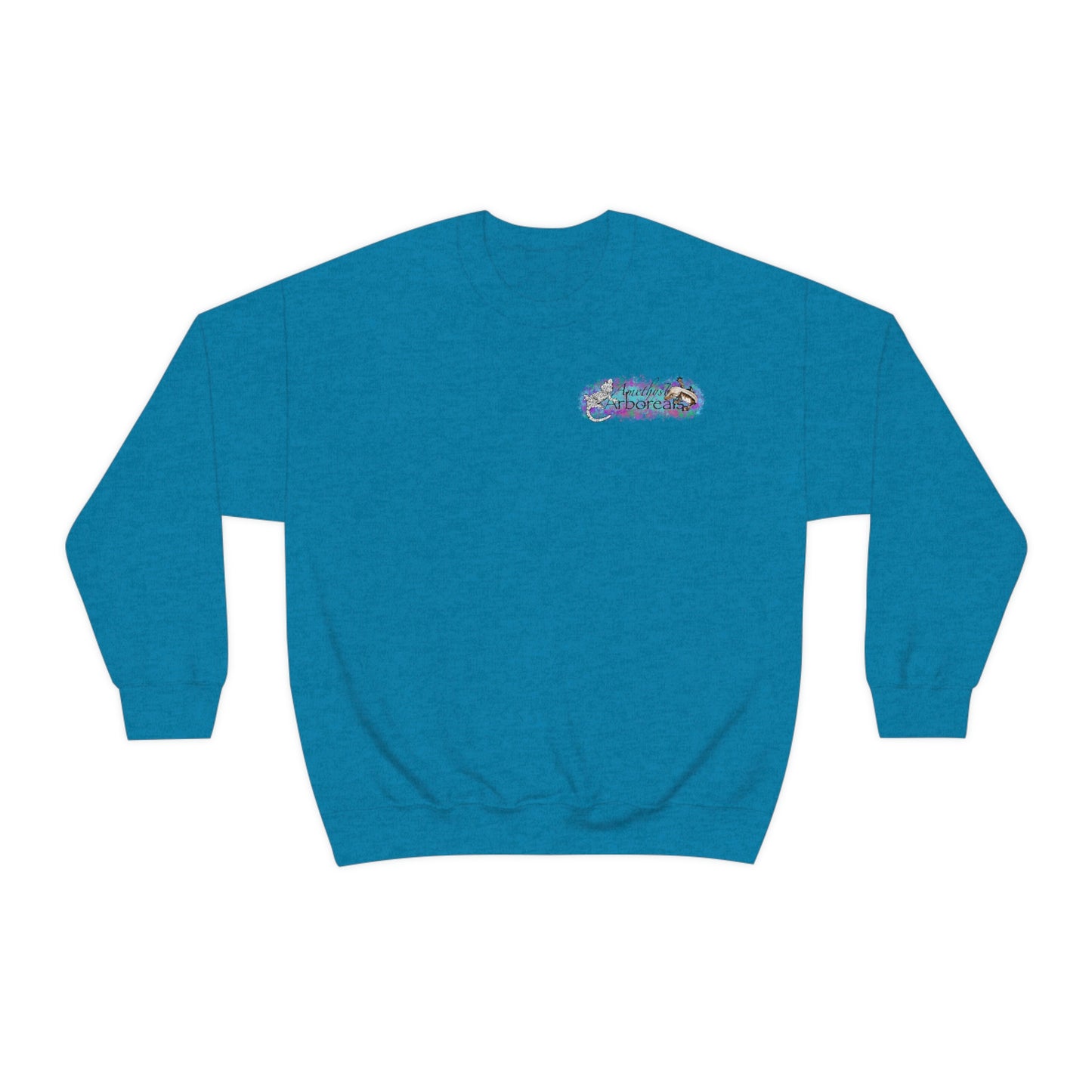 Crested Gecko Jungle Design Crewneck Sweatshirt