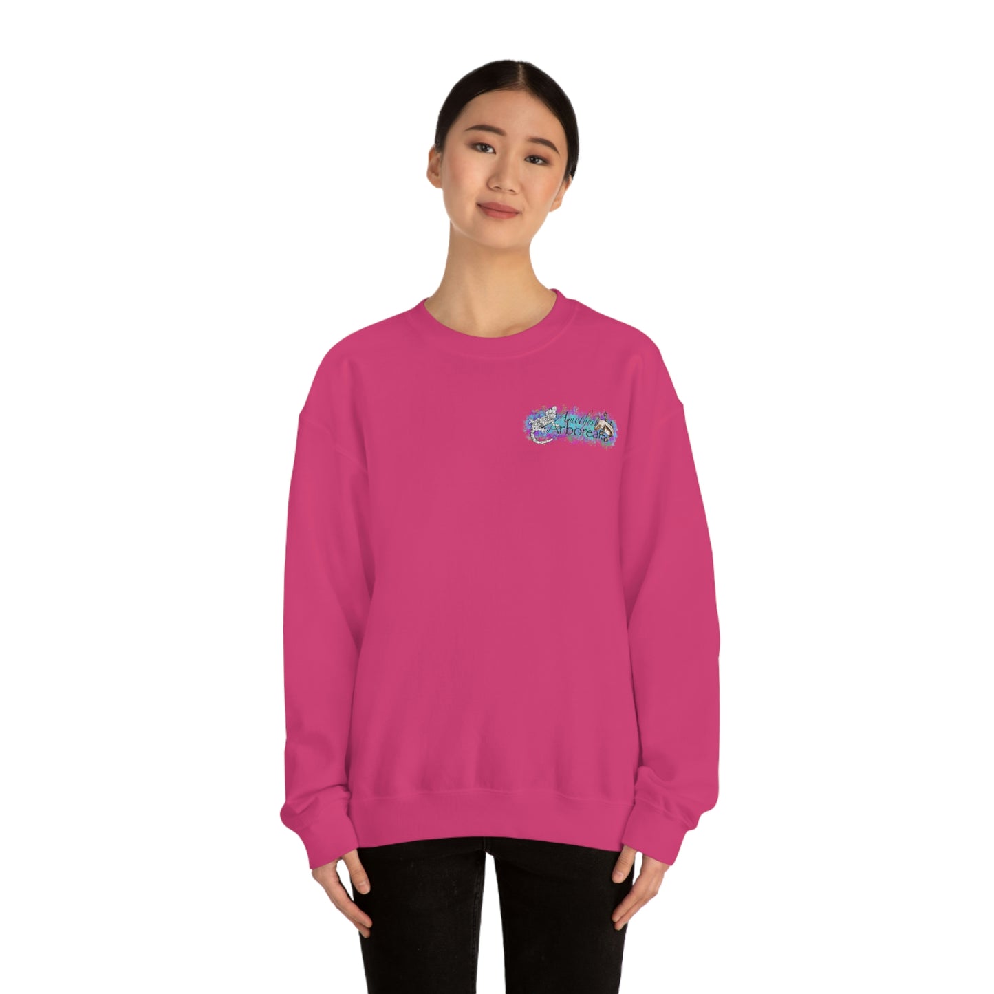 Crested Gecko Jungle Design Crewneck Sweatshirt