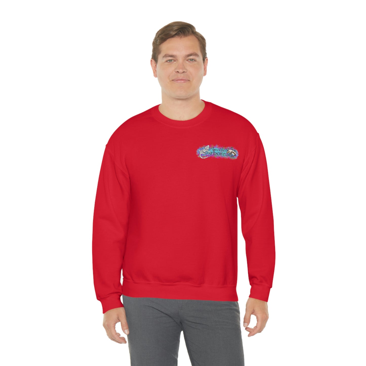 Crested Gecko Jungle Design Crewneck Sweatshirt