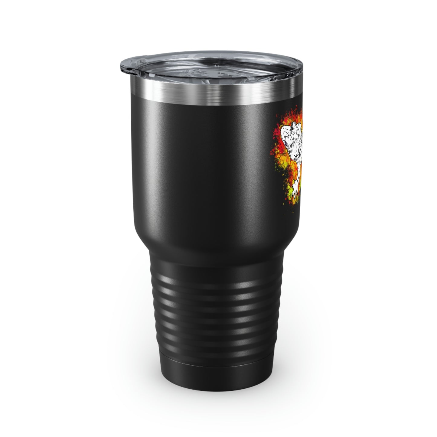 Super Dalmatian Crested Gecko Ringneck Tumbler, 30oz