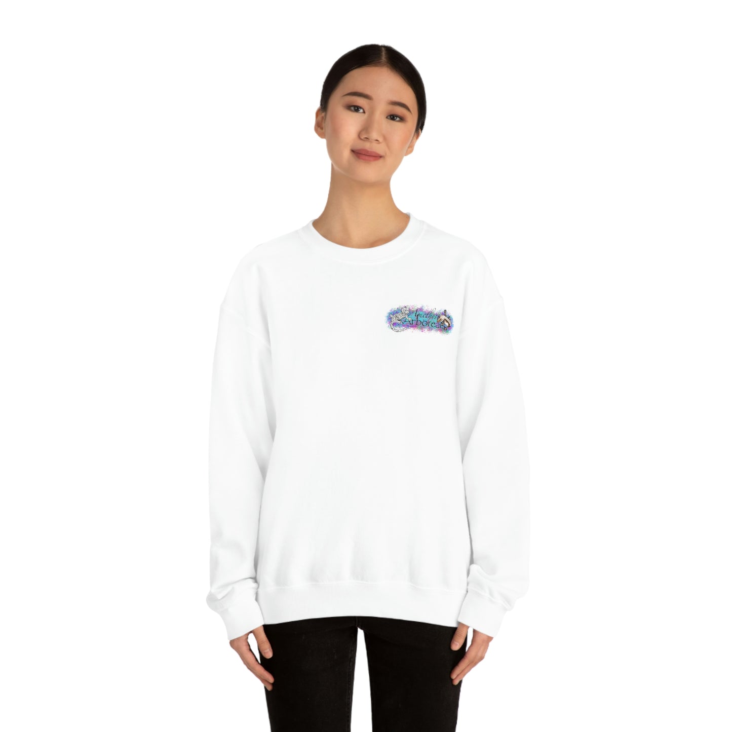 Crested Gecko Jungle Design Crewneck Sweatshirt