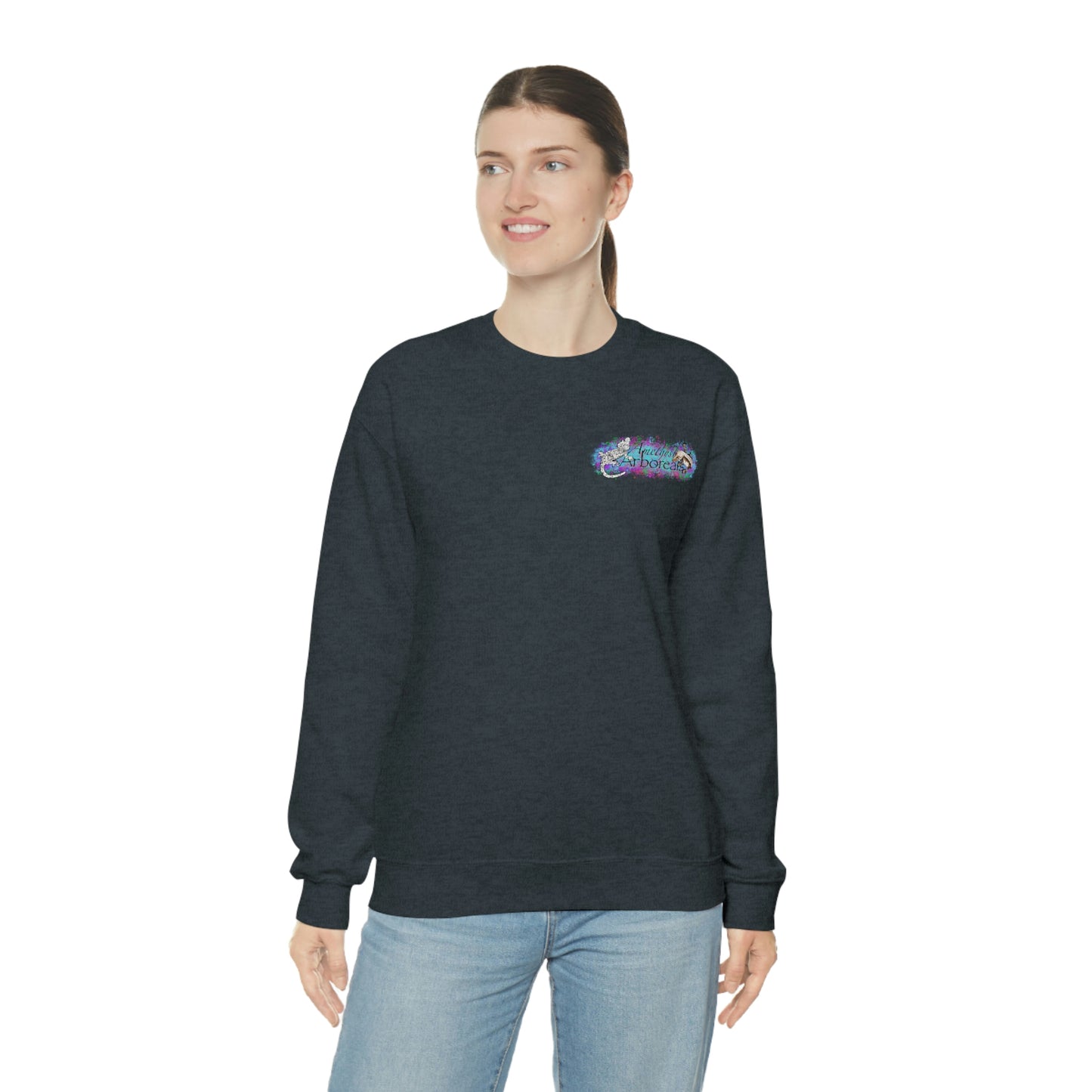 Crested Gecko Jungle Design Crewneck Sweatshirt