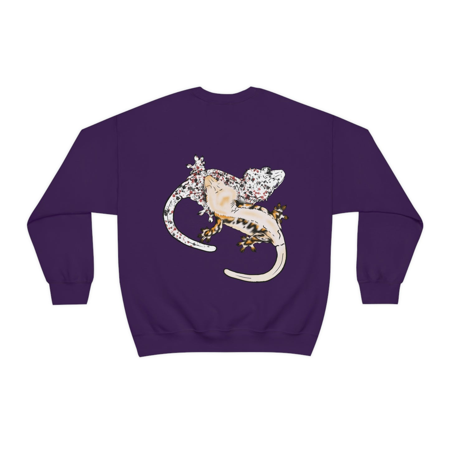 Crested Gecko Jungle Design Crewneck Sweatshirt