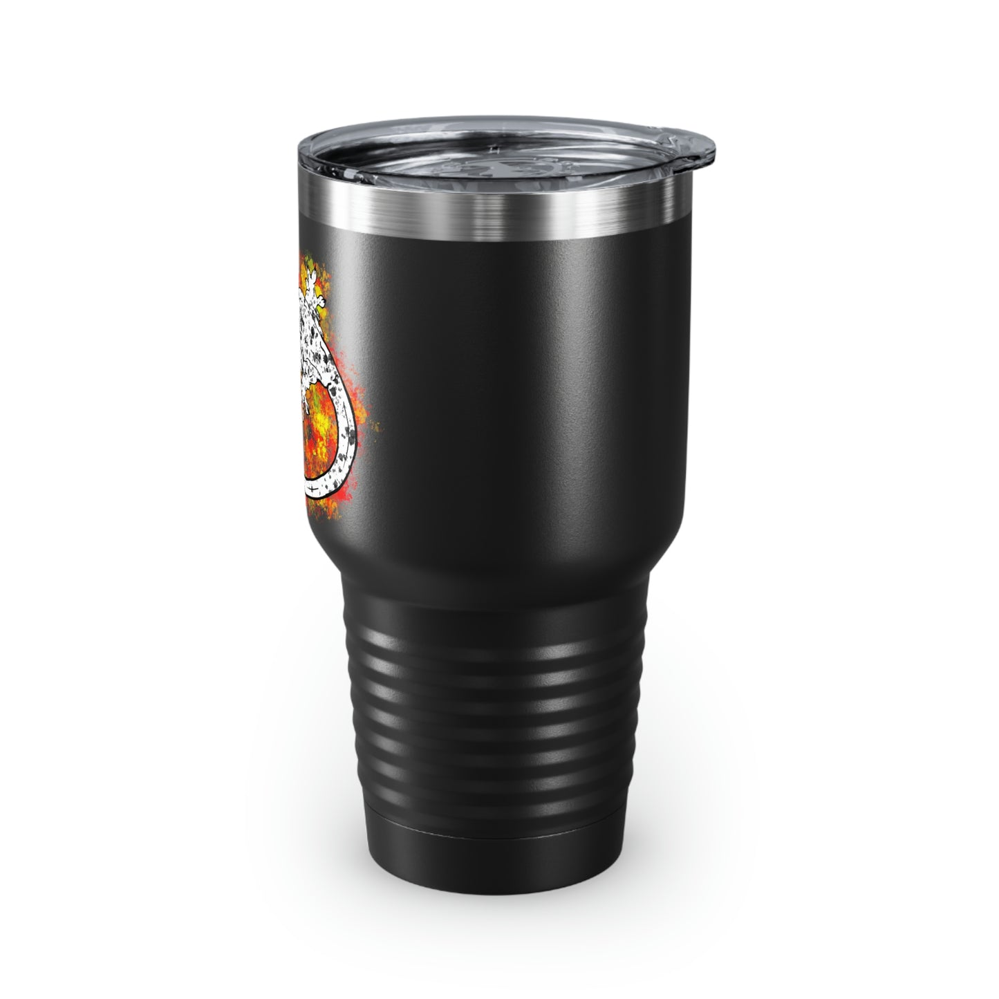 Super Dalmatian Crested Gecko Ringneck Tumbler, 30oz