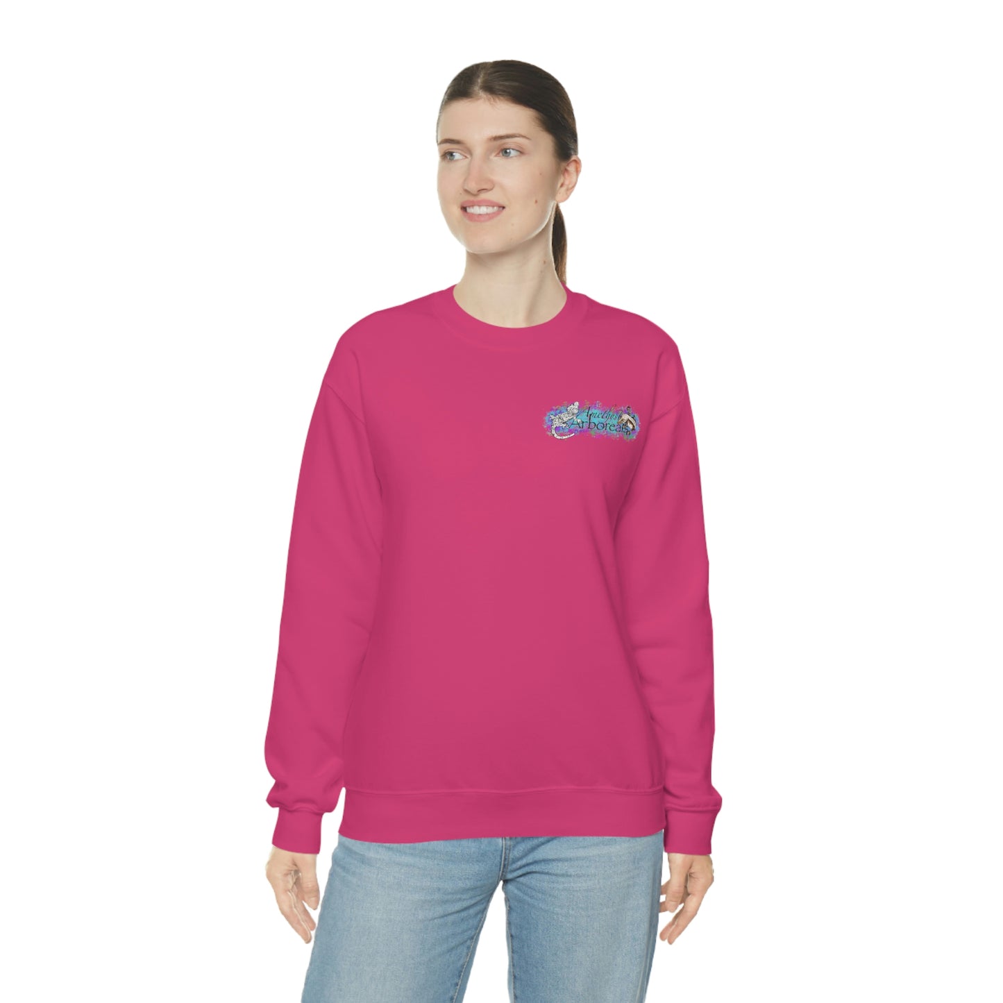 Crested Gecko Jungle Design Crewneck Sweatshirt