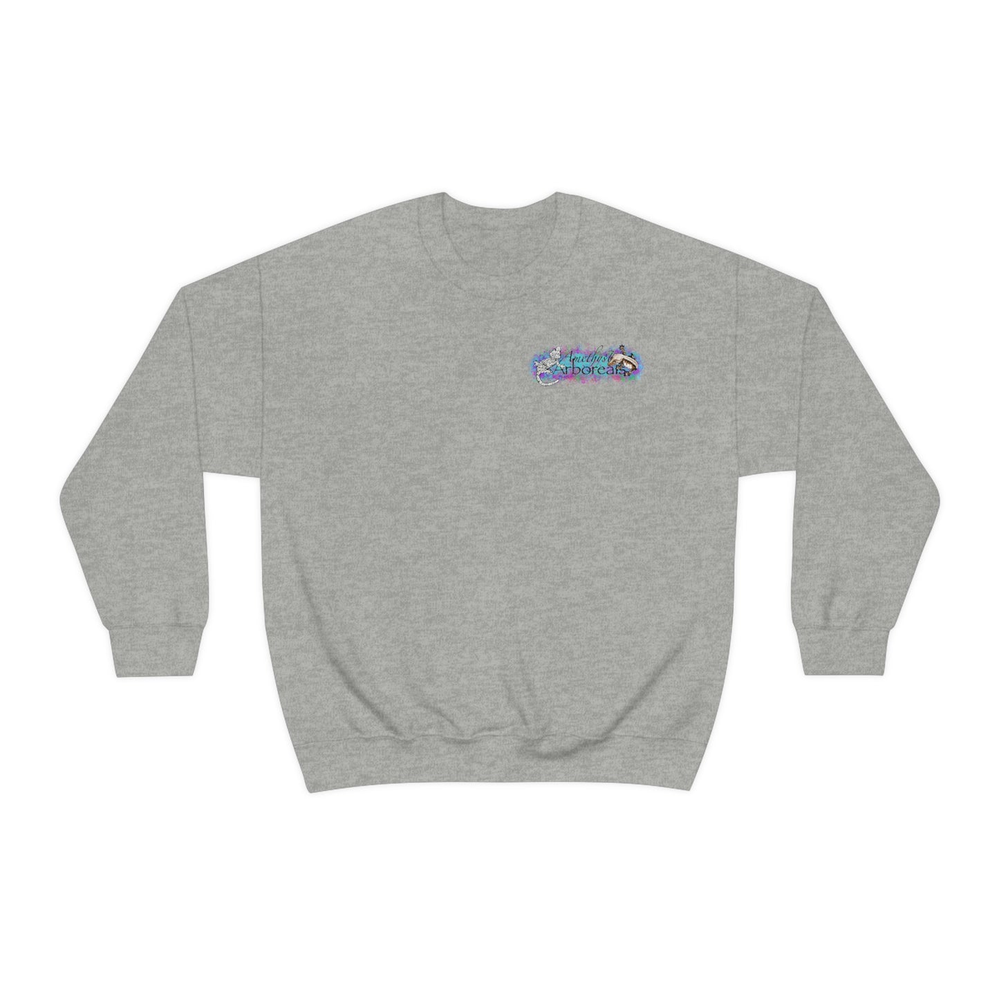 Crested Gecko Jungle Design Crewneck Sweatshirt