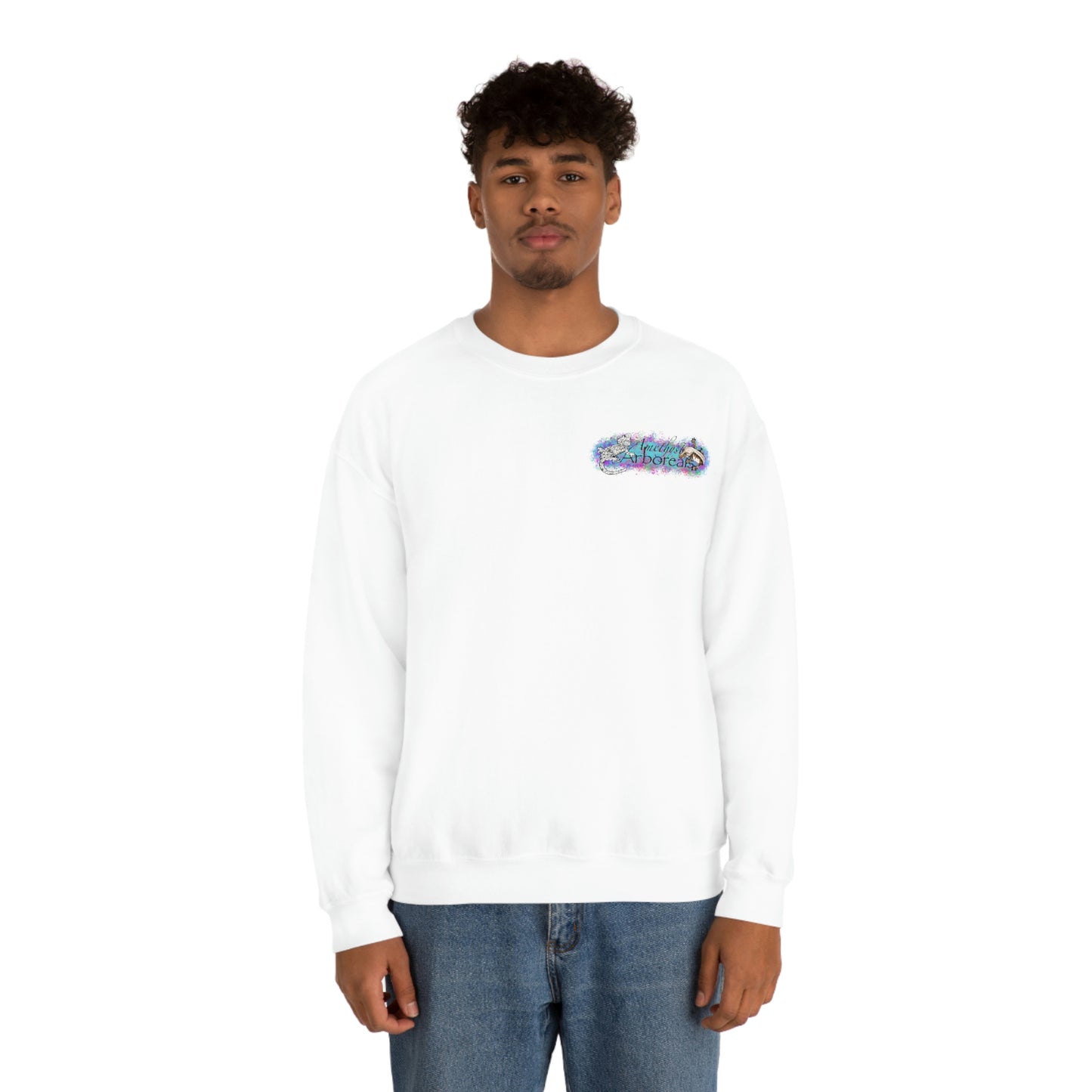 Crested Gecko Jungle Design Crewneck Sweatshirt