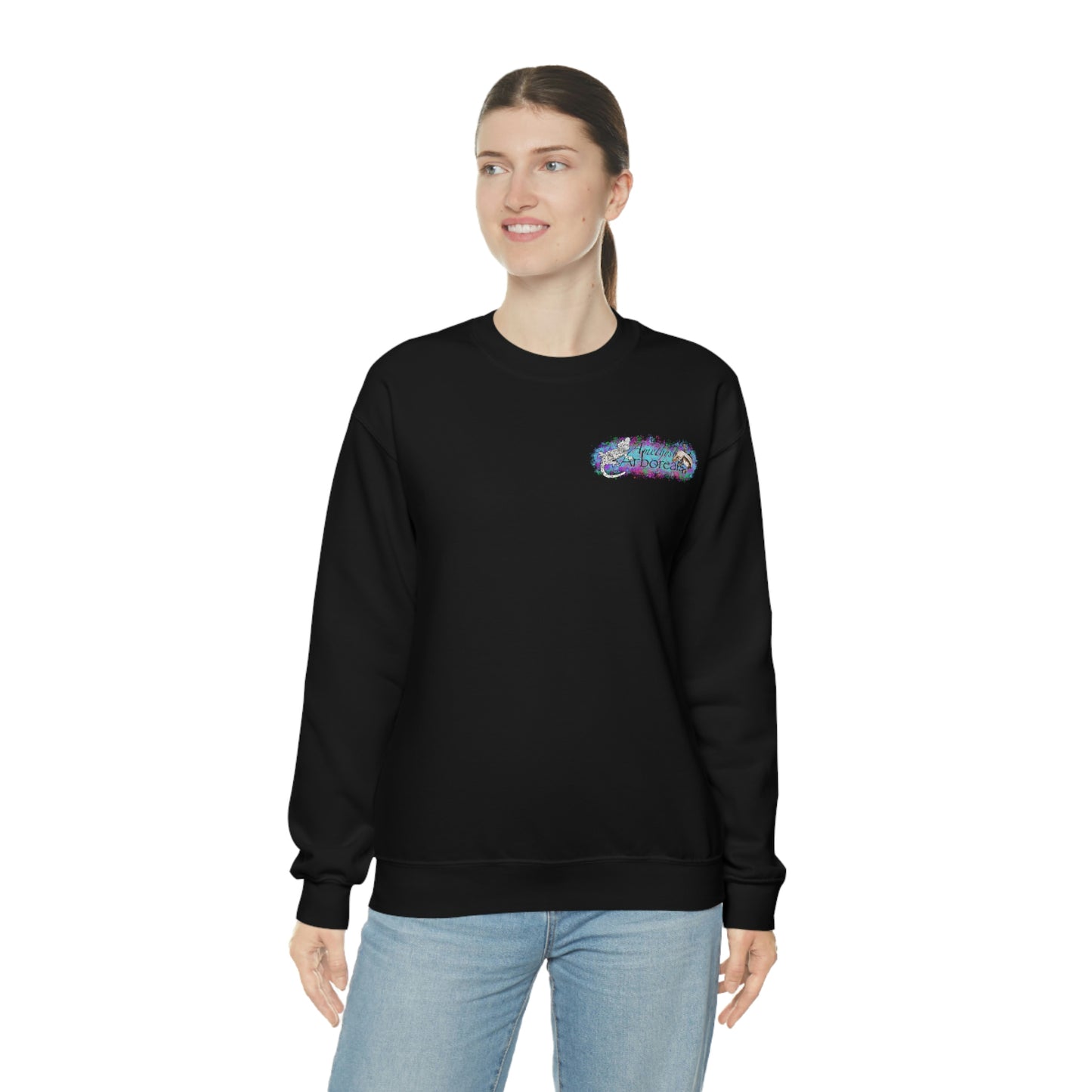 Crested Gecko Jungle Design Crewneck Sweatshirt