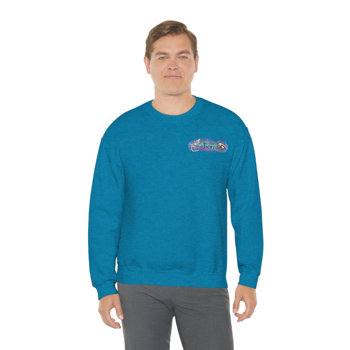Crested Gecko Jungle Design Crewneck Sweatshirt