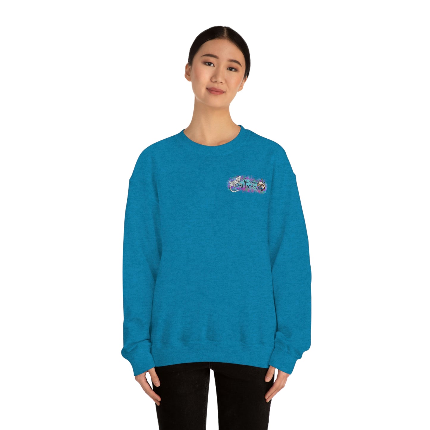 Crested Gecko Jungle Design Crewneck Sweatshirt