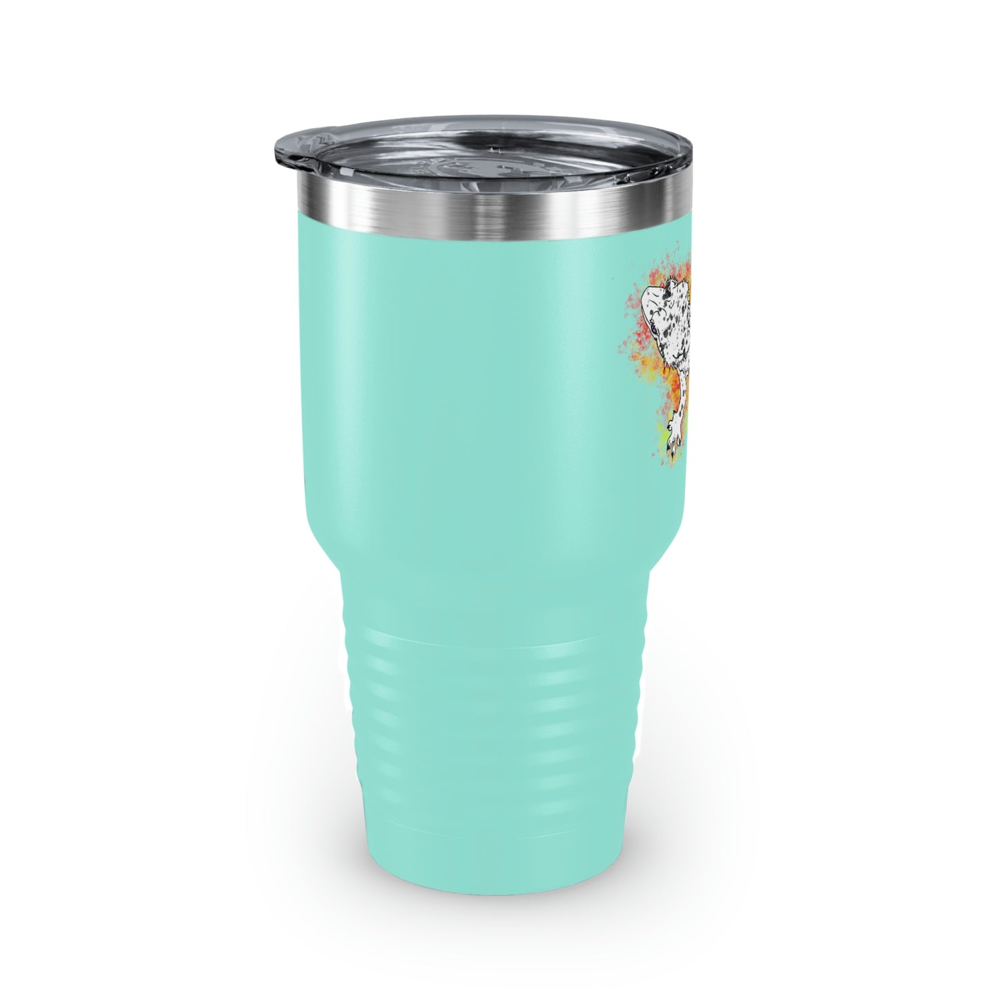 Super Dalmatian Crested Gecko Ringneck Tumbler, 30oz