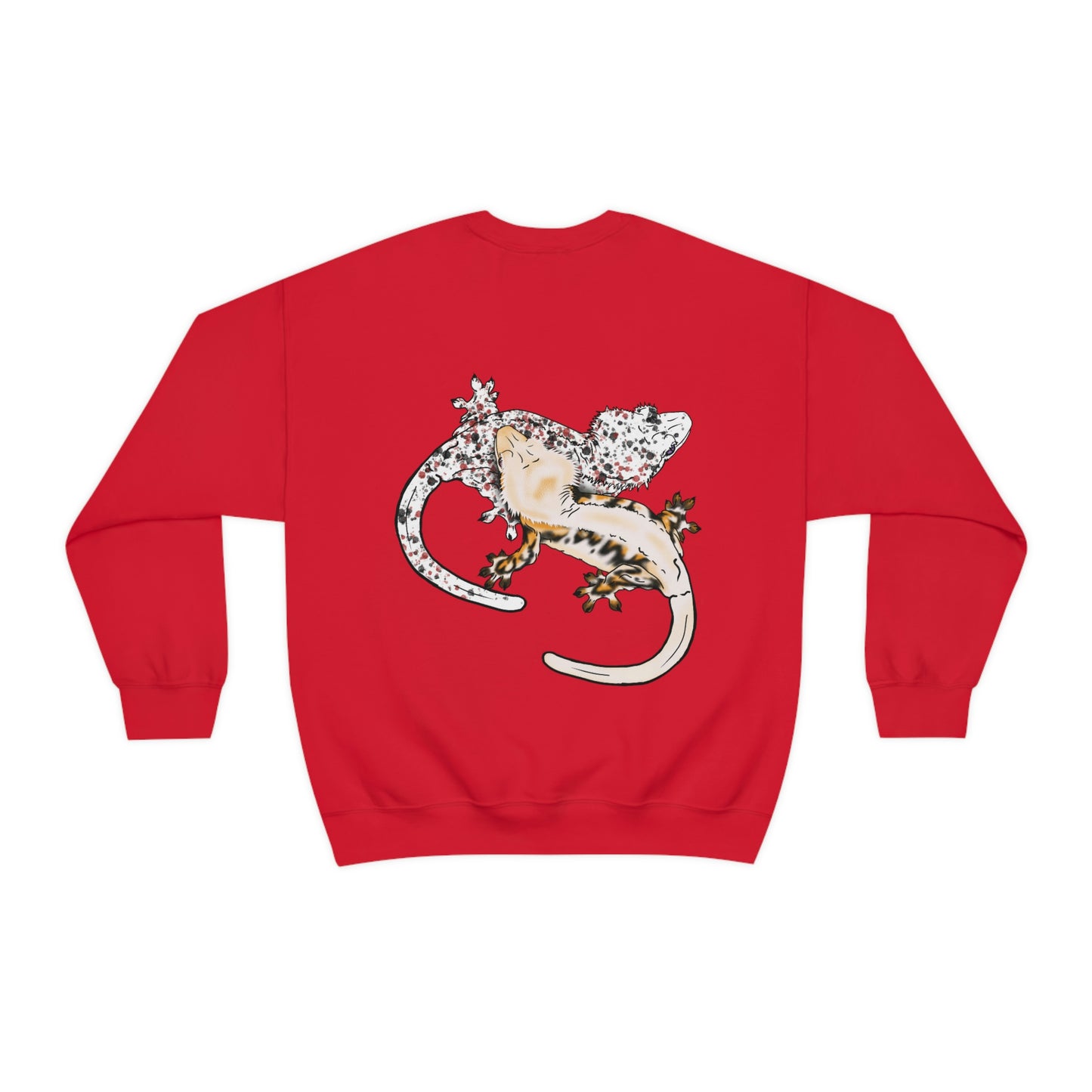 Crested Gecko Jungle Design Crewneck Sweatshirt
