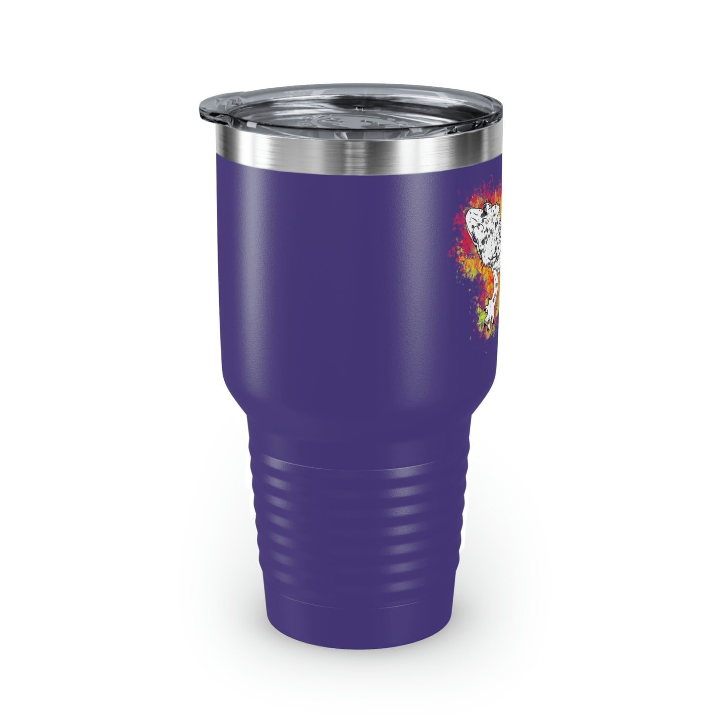 Super Dalmatian Crested Gecko Ringneck Tumbler, 30oz