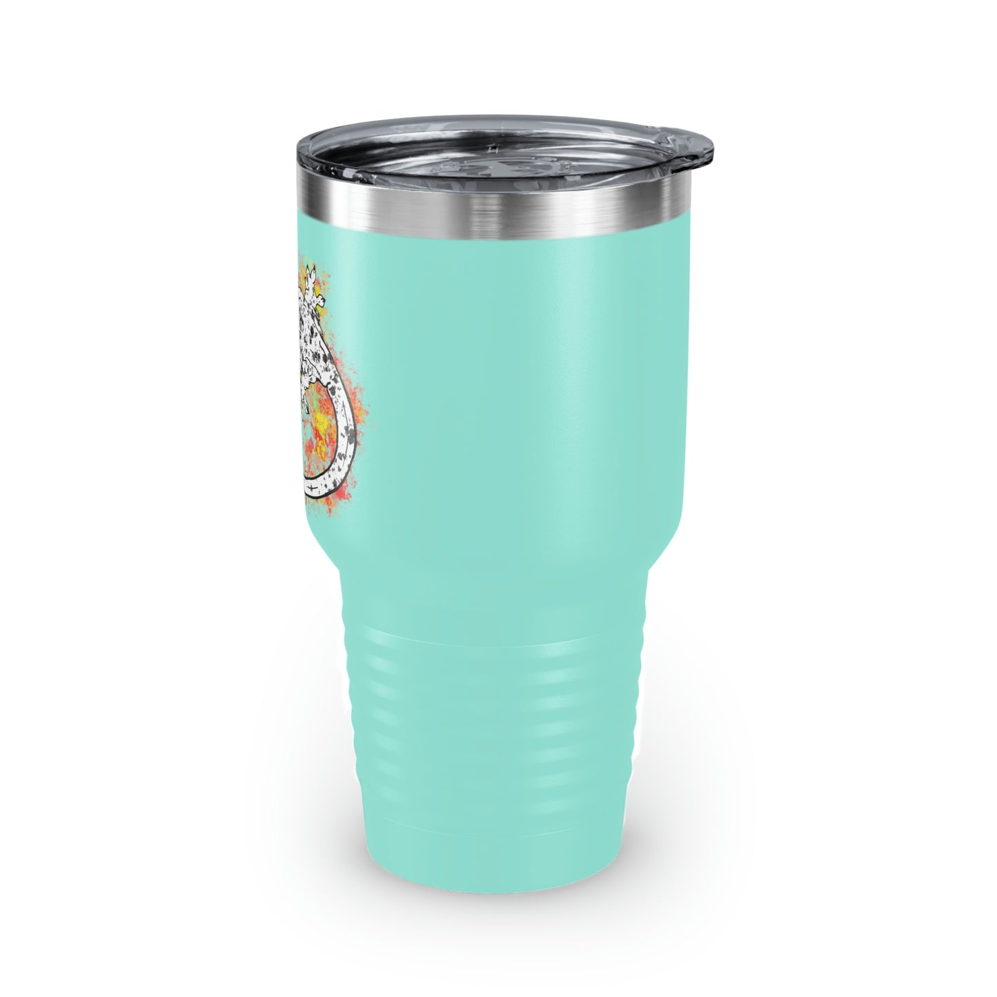 Super Dalmatian Crested Gecko Ringneck Tumbler, 30oz