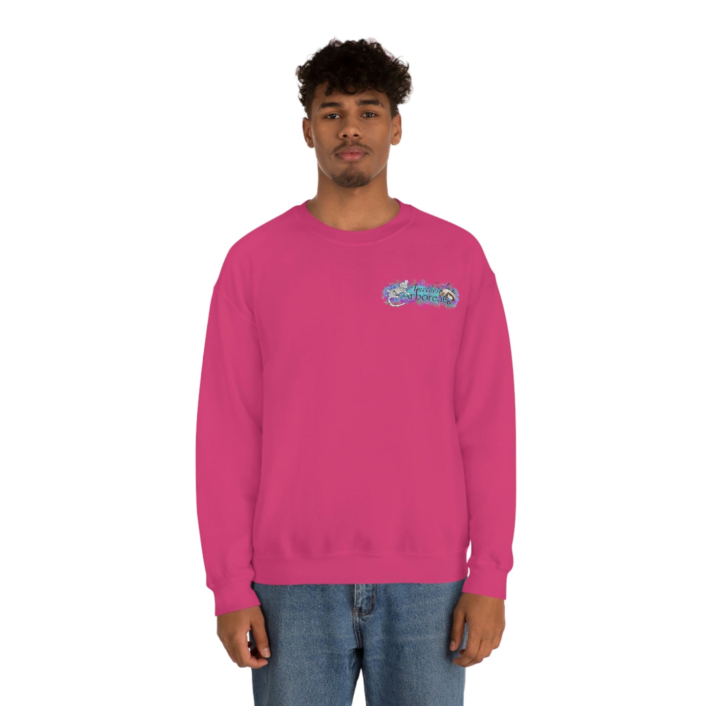Crested Gecko Jungle Design Crewneck Sweatshirt
