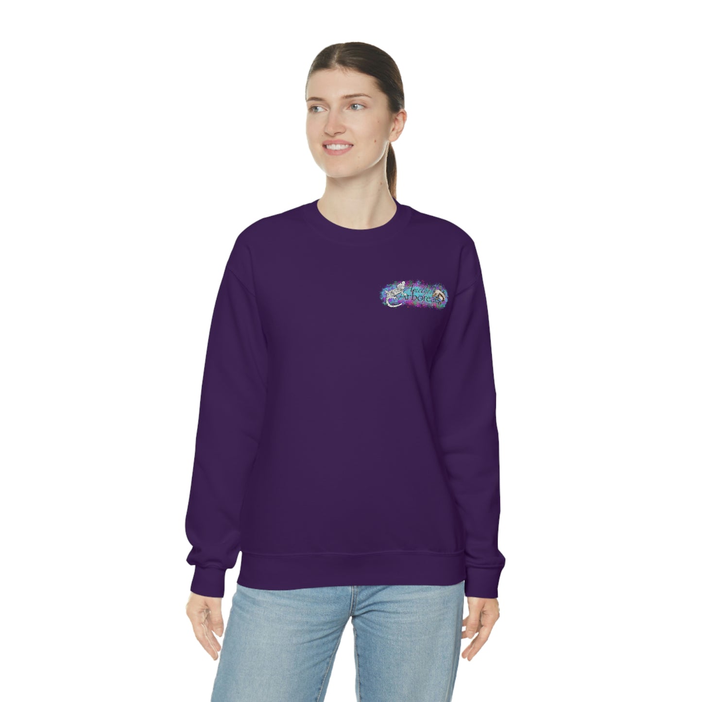 Crested Gecko Jungle Design Crewneck Sweatshirt