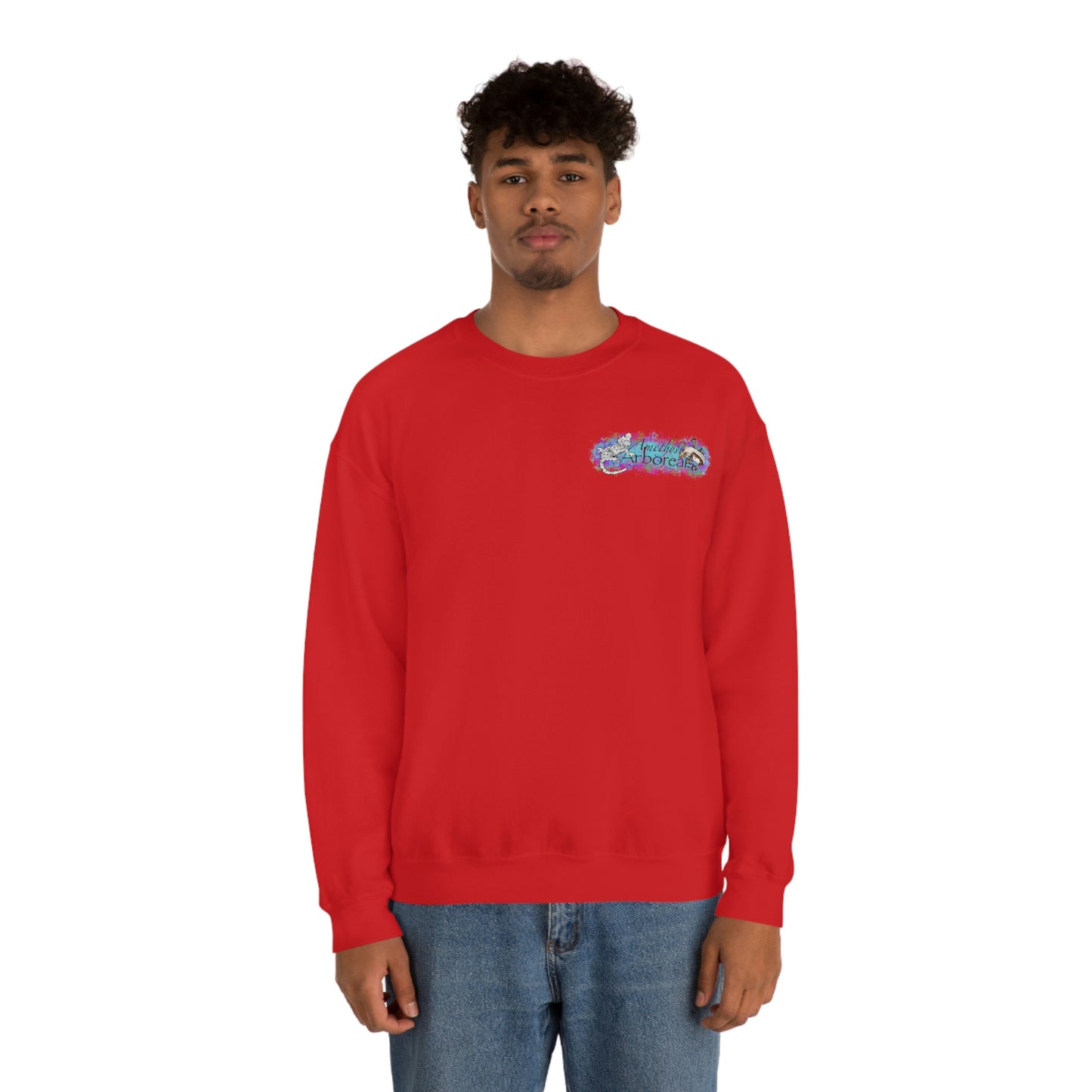 Crested Gecko Jungle Design Crewneck Sweatshirt