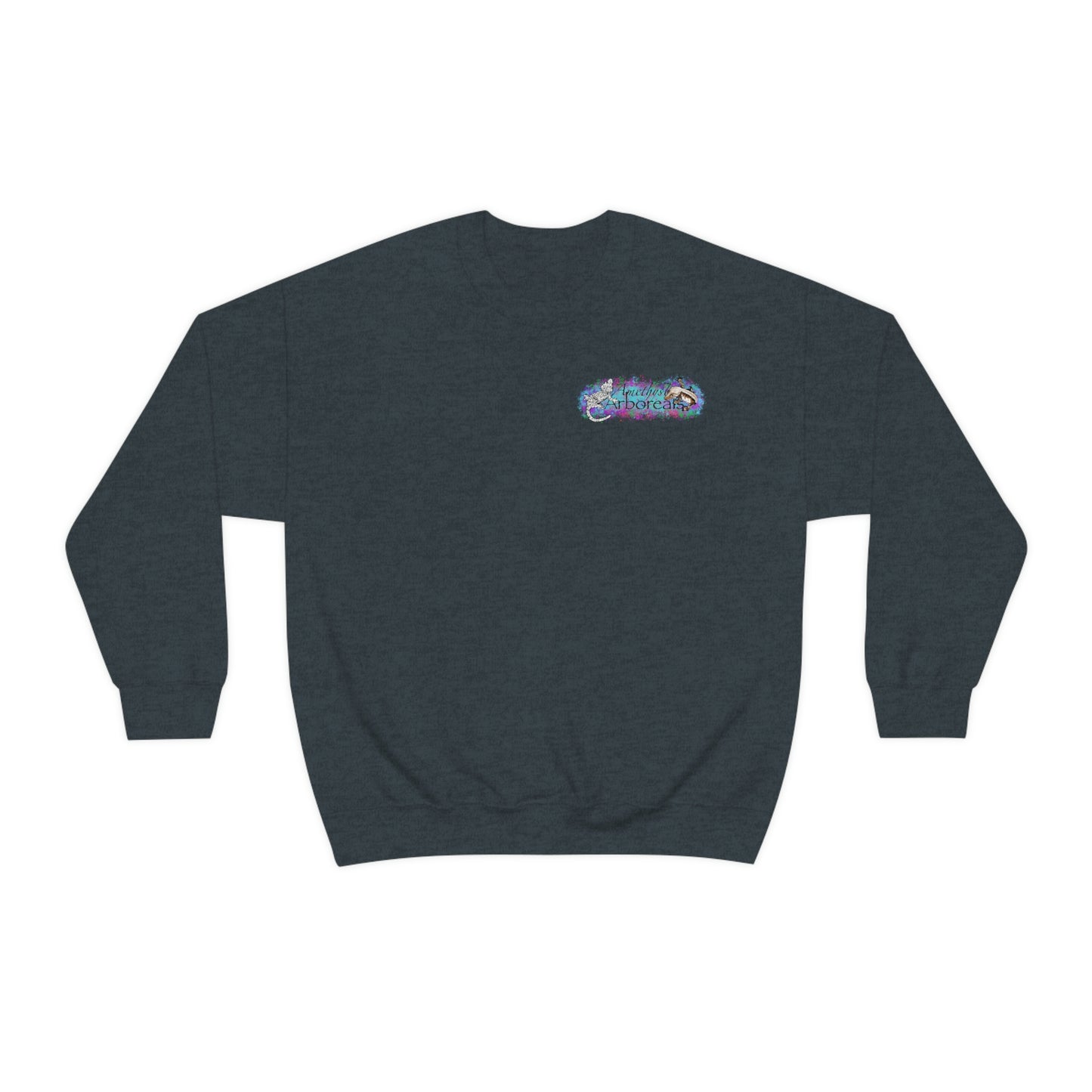Crested Gecko Jungle Design Crewneck Sweatshirt