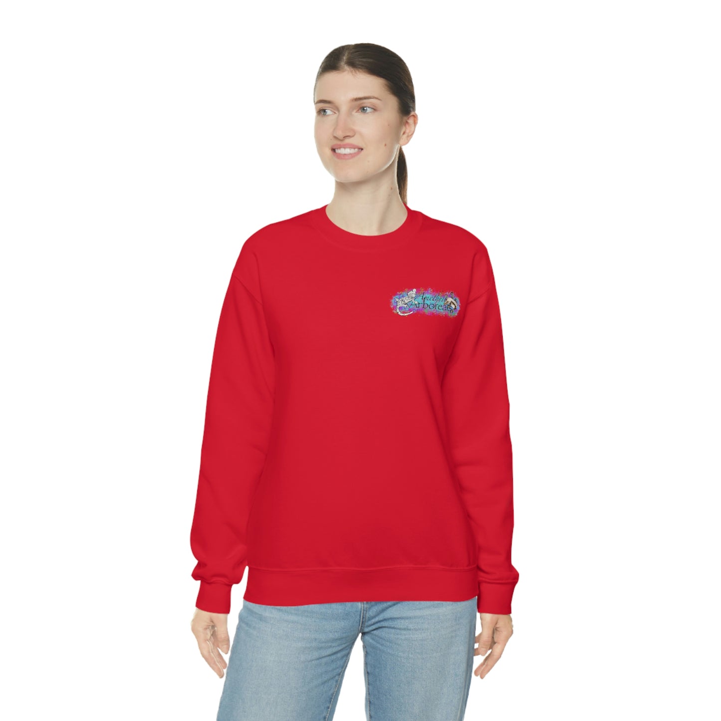 Crested Gecko Jungle Design Crewneck Sweatshirt