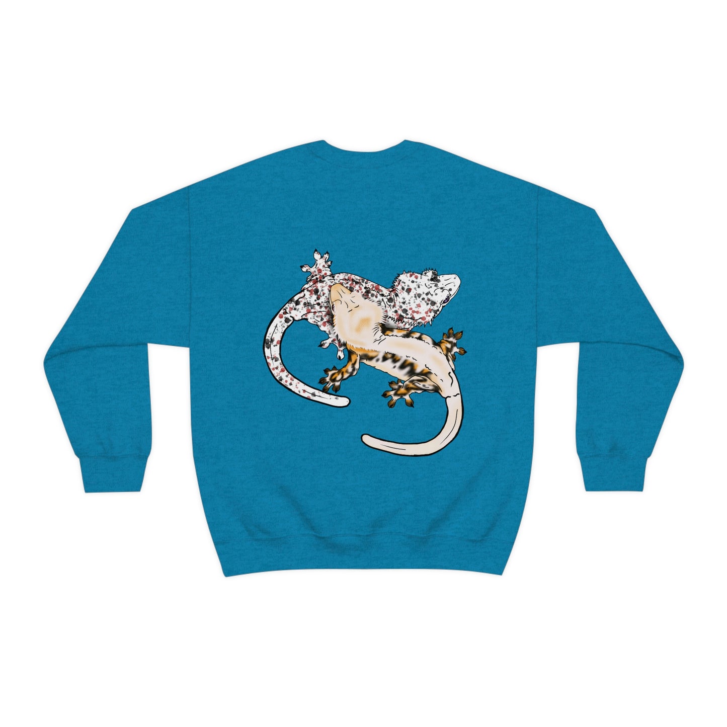 Crested Gecko Jungle Design Crewneck Sweatshirt